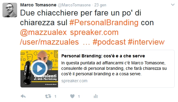 Marco Tomasone Twitter